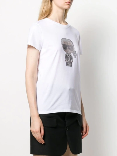 Shop Karl Lagerfeld Ikonik Karl T-shirt In White