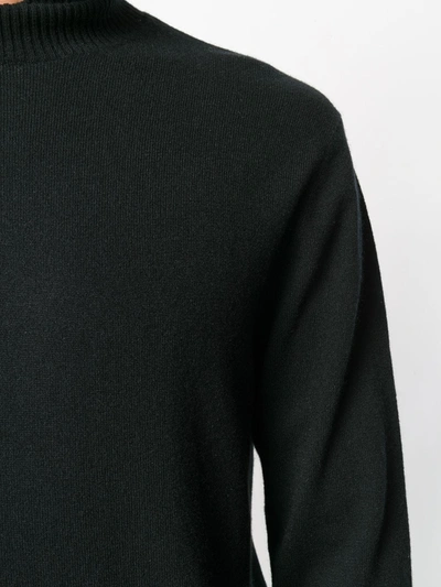 Shop N•peal Turtleneck Fine-knit Jumper In Black