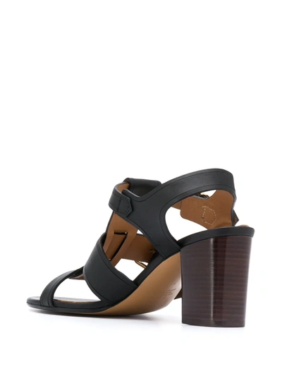 Shop Apc Buckle-embellished Sandals In Black