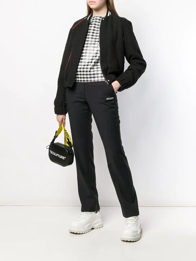 Off-white Tailored Cigarette Trousers In Black