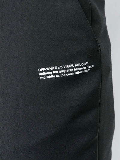 Off-white Tailored Cigarette Trousers In Black