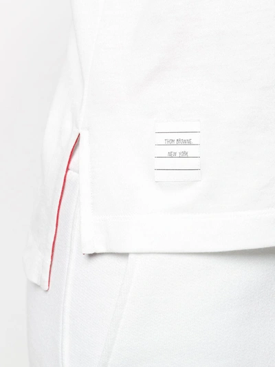 Thom Browne Side Slits Relaxed T-shirt In White