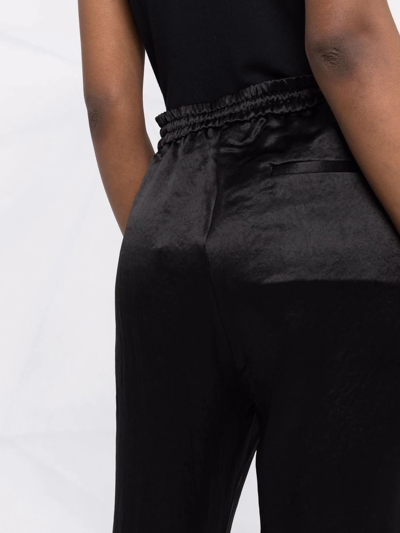 Shop Rag & Bone Elias Satin Trousers In Black