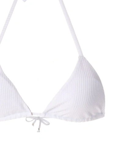 Shop Amir Slama Triangle Top Bikini Set In White