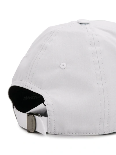 Shop Dolce & Gabbana Logo-tag Baseball Cap In White