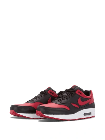 Shop Nike Air Max 1 Premium Qs "bred" Sneakers In Black