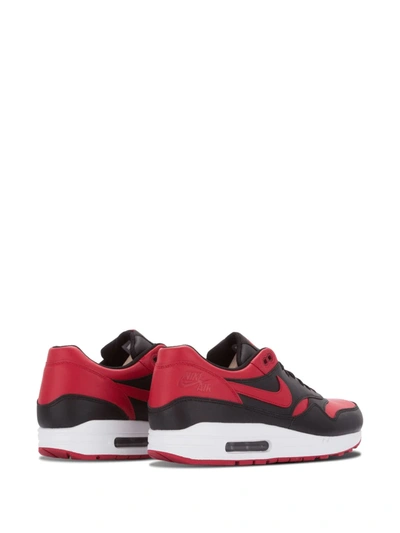 Shop Nike Air Max 1 Premium Qs "bred" Sneakers In Black