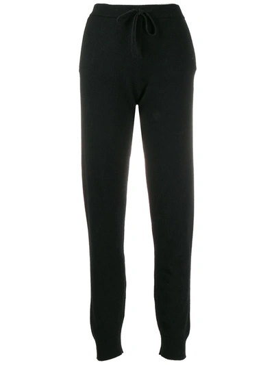 Shop Chinti & Parker Cashmere Track Pants In Black