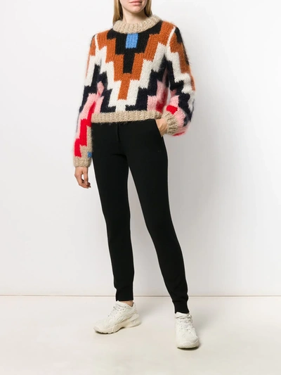 Chinti & Parker Striped Wool And Cashmere-blend Track Pants In Black