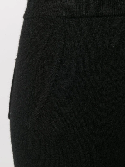 Chinti & Parker Striped Wool And Cashmere-blend Track Pants In Black