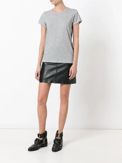 Rag & Bone Crew Neck Shortsleeved T-shirt In Grey