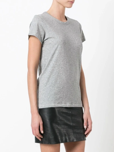 Rag & Bone Crew Neck Shortsleeved T-shirt In Grey