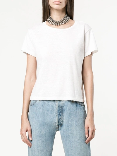 Re/done Micro Tee In White