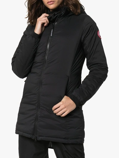 Shop Canada Goose Camp Hooded Jacket In Black