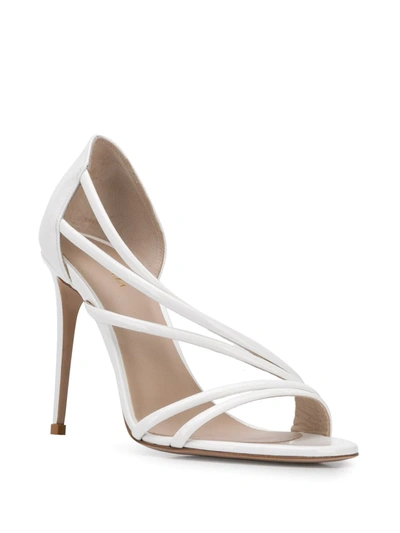 Shop Le Silla Scarlet 105mm Strappy Sandals In White