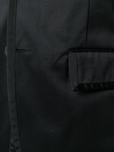 Shop Thom Browne Unconstructed Grosgrain Armband Sport Coat In Black