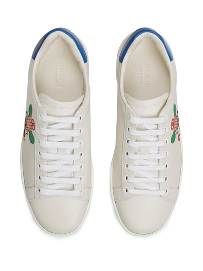 Shop Gucci Ace Sneakers With  Tennis In White