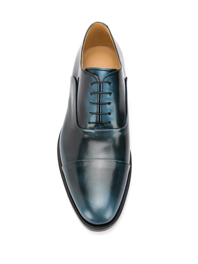 Shop Scarosso Lorenzo Oxford Shoes In Blue
