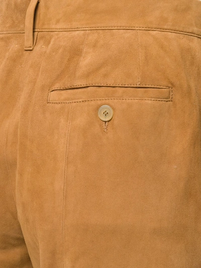 Forte Forte High-waisted Cropped Trousers In Brown