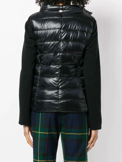 Shop Herno Zip Quilted Gilet In Black