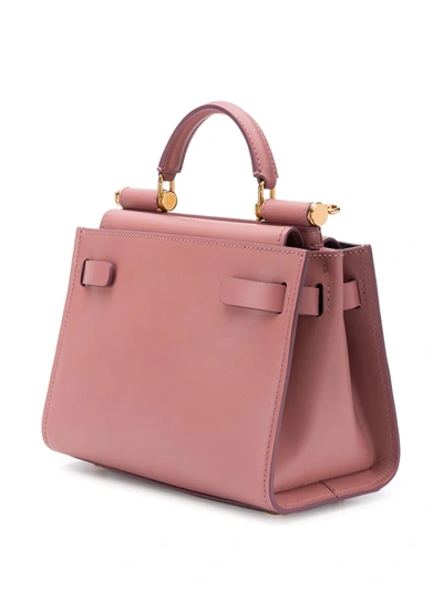 Shop Dolce & Gabbana Small Sicily 62 Top-handle Bag In Pink