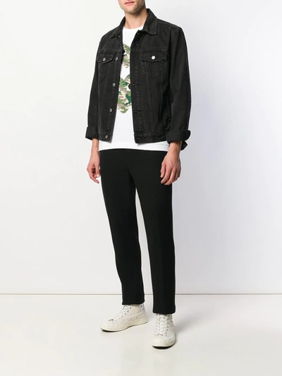 Comme Des Garçons Play Comme Des Garcons Play Camouflage Large Small Short Sleeve White