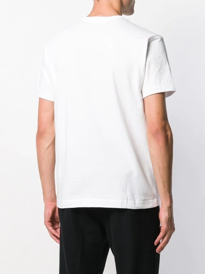 Shop Comme Des Garçons Play Camouflage Heart T-shirt In White