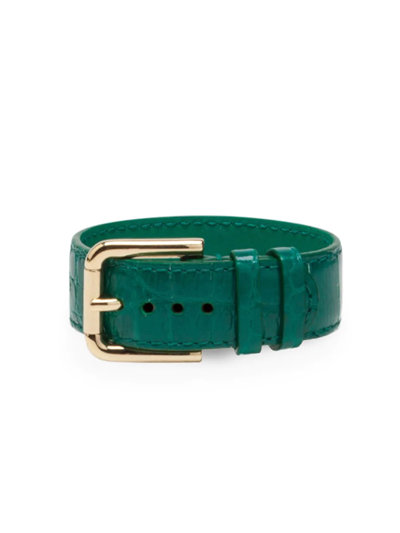 Shop Dolce & Gabbana Buckle-fastening Bracelet In Green