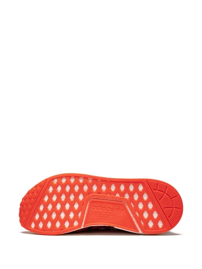 Adidas Originals Nmd_r1 Primeknit Nyc "red Apple" Sneakers In Red
