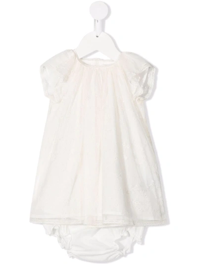 Shop Bonpoint Lace Dress And Bloomer Set In White