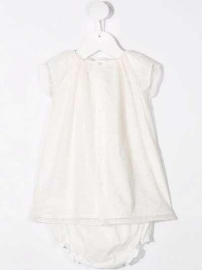 Shop Bonpoint Lace Dress And Bloomer Set In White