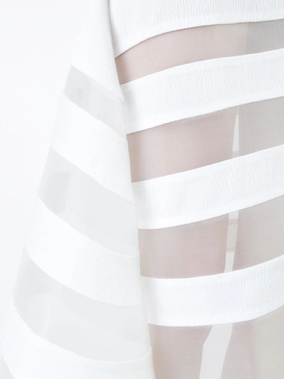 Shop Robert Wun Sheer Panel Skirt In White