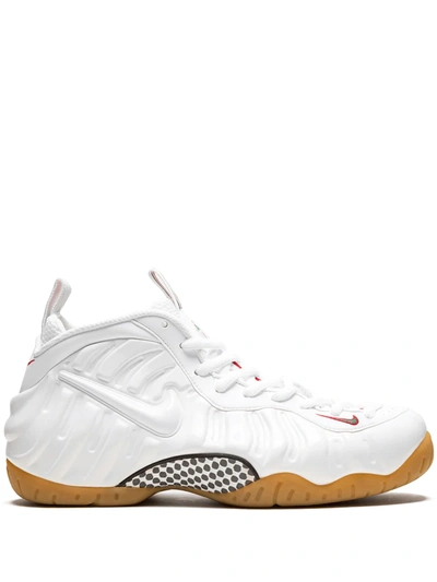 Shop Nike Air Foamposite Pro "white/gym Red/gorge Gree" Sneakers