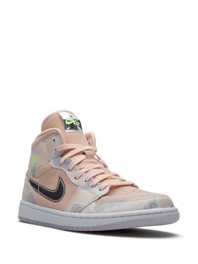 Jordan Air  1 Mid Se Sneakers In Pink