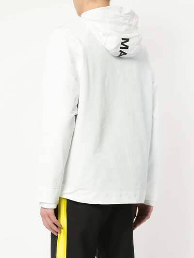 Shop Makavelic Jesus Mountain Parka Jacket In White