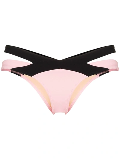 Shop Agent Provocateur Mazzy Hipster-style Bikini Bottoms In Pink