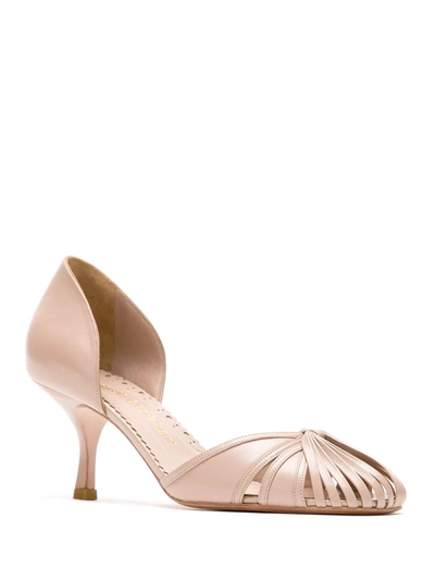 Sarah Chofakian Sarah Leather Pumps In Neutrals