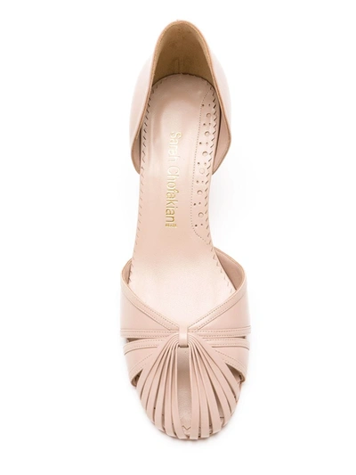 Sarah Chofakian Sarah Leather Pumps In Neutrals