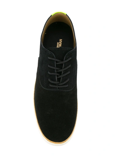 Shop Junya Watanabe High-contrast Sneakers In Black