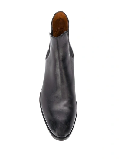 Shop Ermenegildo Zegna Plain Chelsea Boots In Black