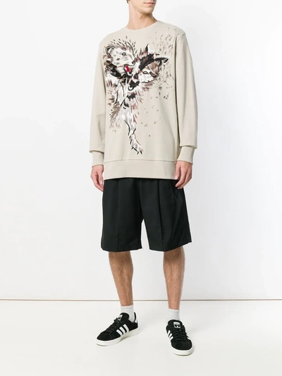 Ih Nom Uh Nit Wolf Sweatshirt In Neutrals