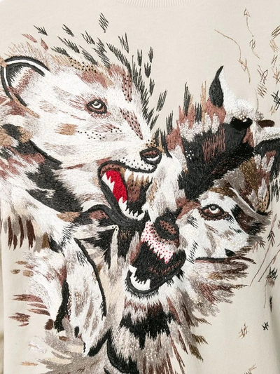 Ih Nom Uh Nit Wolf Sweatshirt In Neutrals