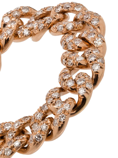 Shop Shay 18kt Rose Gold Chain Link Ring In Metallic