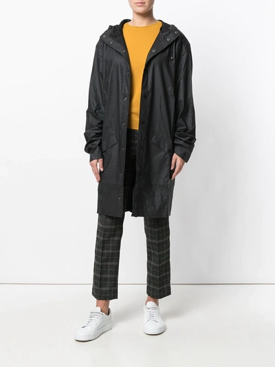 Shop Rains Alpine Coat In Black