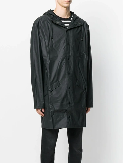 Shop Rains Alpine Coat In Black