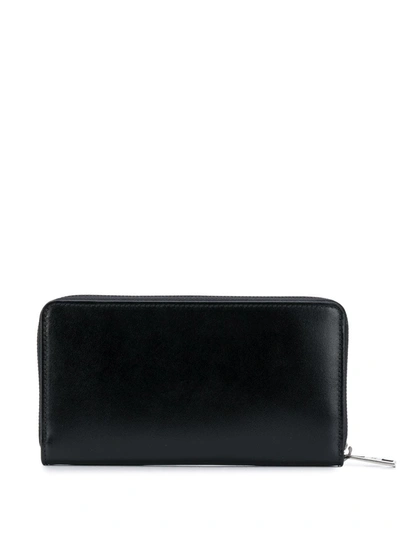 Shop Alexander Mcqueen Logo-print Leather Wallet In Black