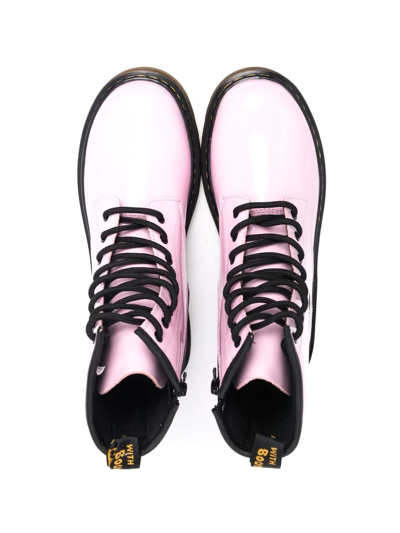 Shop Dr. Martens' Teen Lace-up Boots In Pink