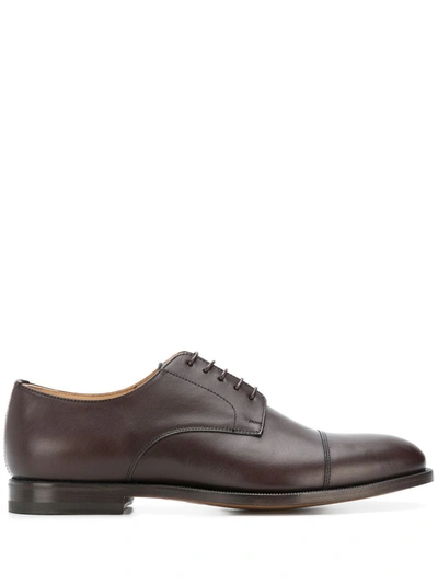 Shop Scarosso Derby Shoes In Brown