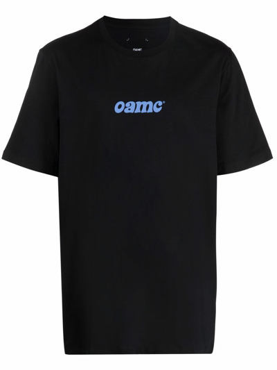 Shop Oamc Logo Print T-shirt In Black