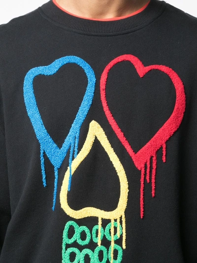 Shop Haculla Rainbow Love Sweatshirt In Black